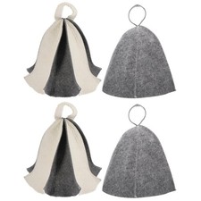  Set of 2 Wiederverwendbare Saunahüte Saunazubehor Zubehör Für Saunen