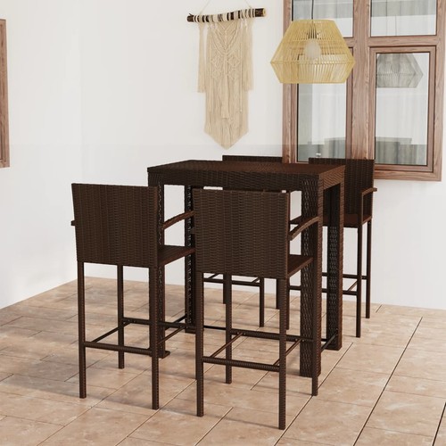 Gartenbar set tlg - 5-tlg., poly