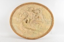 C25L12- Stuck Relief 3 Putti und Adler um 1910