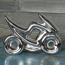 Skulptur Motorrad Race 18cm