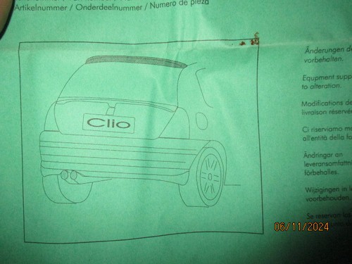 Dachspoiler renault clio mk2 - renault,