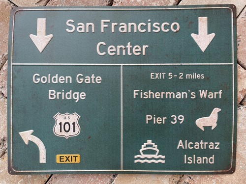 Blechschild san francisco usa - blechschild,