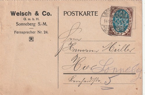 Sonneberg 1919 - -,