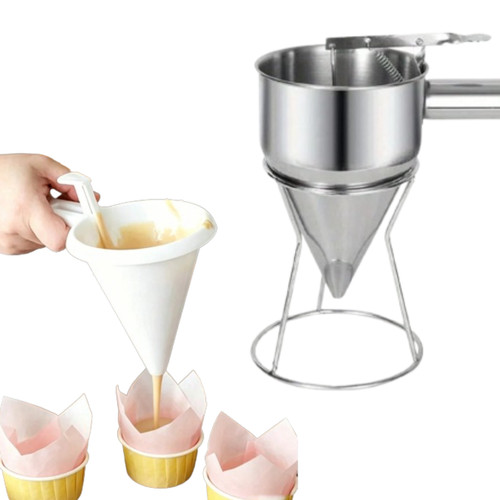 Edelstahl trichter pfannkuchen - edelstahl,