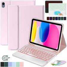 Hülle mit Beleuchtet Touchpad Tastatur Für iPad 11/10/9/8/7th Air 3/4/5/6 Pro 11