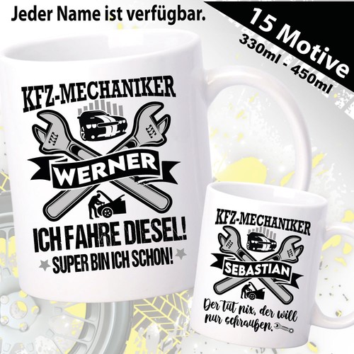 Tasse kfz mechaniker auto - tasse,