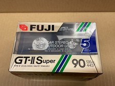 FUJI GT-II Super 90 Musikkassette Leerkassetten Audiokassetten Kassetten 5erPack