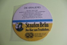 Bierdeckel  STAUFEN BRÄU