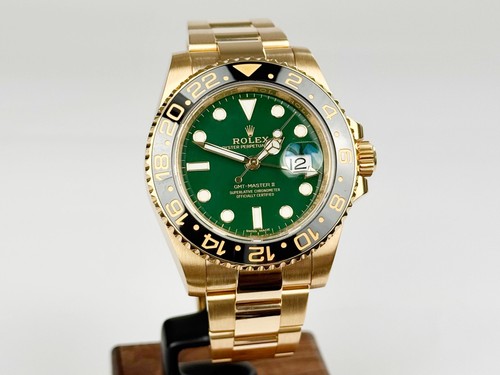 Rolex gmt master 18k yellow - master, ii