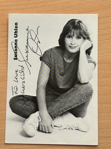 Susanne uhlen autogrammkarte - susanne,
