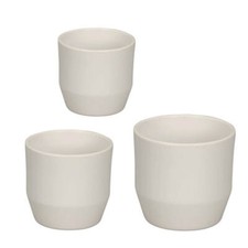 Blumenübertopf Keramik Blumentopf Pflanztopf Übertopf weiß Topf Ø12cm bis 16cm