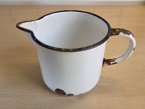 Alte emaille kanne krug mit - alte, kanne/krug