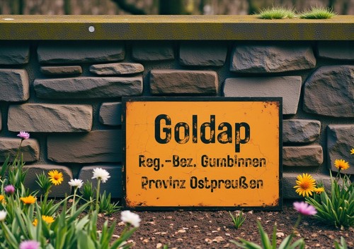 Ortsschild goldap - ortsschild, in