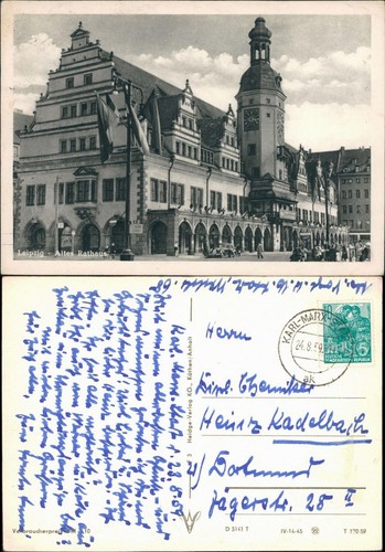 Ansichtskarte leipzig altes - leipzig,