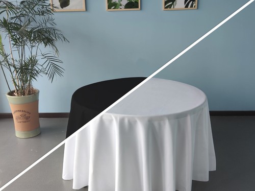 Luxuriöse runde tischdecke - luxuriöse,