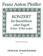 Pfeiffer, Franz Anton - Konzert B-Dur - für Bassetthorn (Fagott) und Klavier