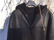 Damen Lammfelljacke Mit Kapuze