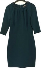 Orsay Kleid ca 36 3/4 Arm Dekoperlen dicker Stoff grün