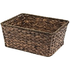 Fahrradkorb Basket Kiste Natur natürlicher Korb verstärkt braun eckig