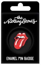 Rolling Stones Zunge verpackt Emaille Pin Abzeichen 25 mm x 30 mm offizielles Produkt (Py)