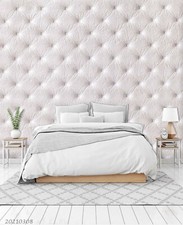 3D Weiß Leder Stoff Tapete