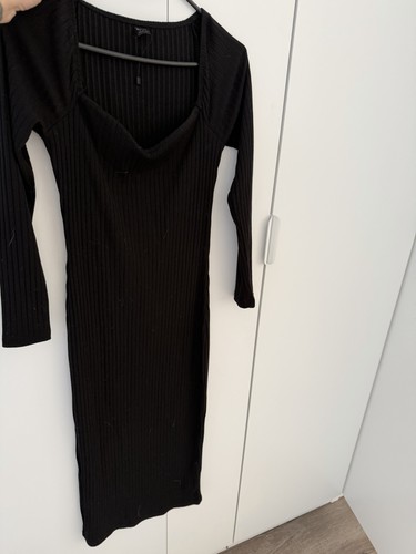 Schwarzes schickes maxikleid - schickes,