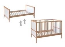 Babybett Kinderbett Gitterbett aus Massivholz 3 fach höhenverstellbar 60x120 cm