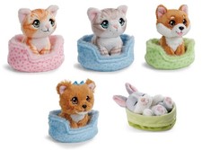 Nici Kuscheltier Sleeping Pets 12cm 48709 Hase, 61941 Katze 61943 Hund Auswahl