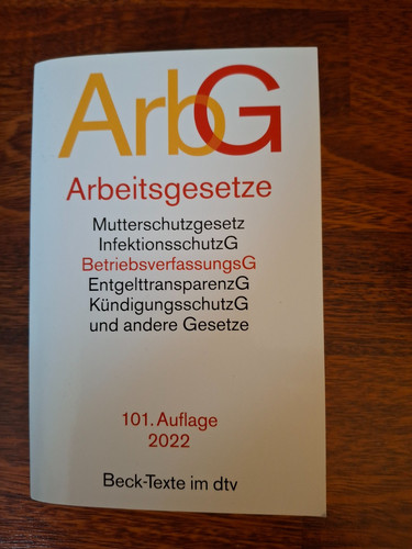 Arbeitsgesetze arbg 101 - arbeitsgesetze,