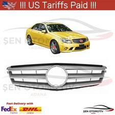 Kühlergrill vorne für Mercedes W204 C-Klasse 2007-2013 AMG Avantgarde Chromle...