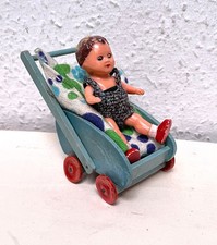 Puppenwagen aus Holz mit Püppchen ARI