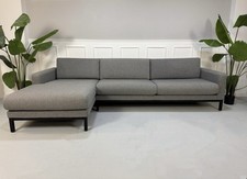 Bolia North Sofa Designer Stoff Couch Grau 4 Sitzer Ecksofa
