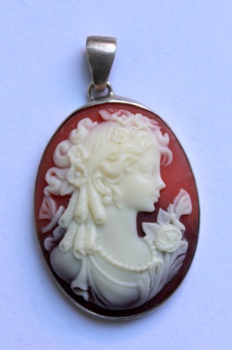 Gemme anhänger silber - gemme, 925
