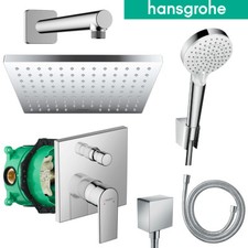 Hansgrohe Duscharmatur Unterputz Vernis Shape Regendusche Kopfbrause Set Ibox