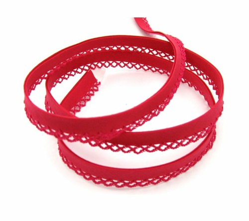 Schrägband mit häkelborte - mit,