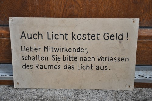 Altes schild ddr 50er - schild,