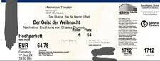 Karte "Geist der Weihnacht" Oberhausen (Seniorenticket reduziert)