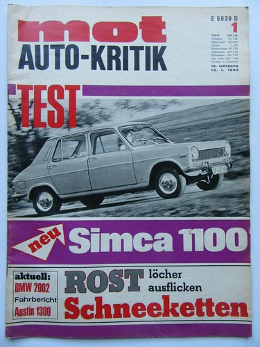 Mot auto kritik 1968 - kritik, 1/1968