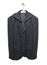 MARC O'POLO Herren Mantel mit abnehmbarer Steppweste, Gr. S (46) Wool & Cashmere