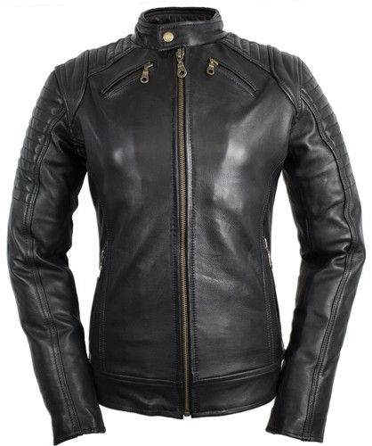 Damen motorrad lederjacke - motorrad,