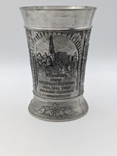 Zinnbecher HH Zinn 93% Gegossen Krug Zinnkrug Becher Weinkelch Nachlass 