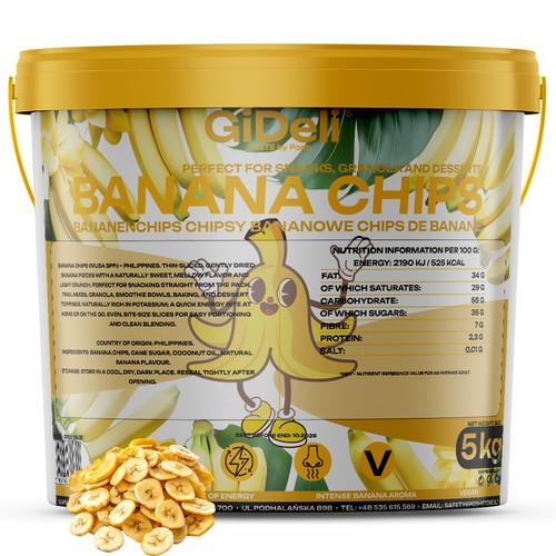 Bananenchips 5kg ungesüßt - bananenchips,