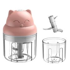 MINI ZERKLEINERER HÄCKSLER LEBENSMITTEL KNOBLAUCH GEWÜRZE FLEISCH MIT AUFLADUNG USB_5424