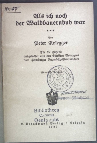 Als ich noch - , waldbauernbub