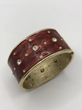 Breiter Armreif Rot Bordeaux