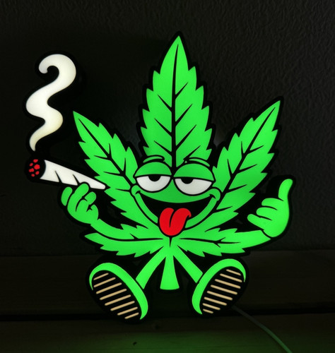Cannabis lichtbox - cannabis,