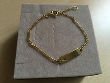 Taufarmband, gravierbares Armband, Babyarmband, Gold 333