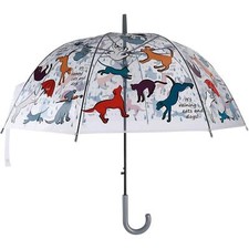 Regenschirm transparent Hunde