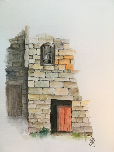 Original aquarell - original,