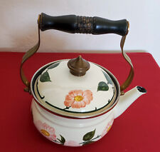 Wasserkocher Wasserkessel Asta Fissler Villeroy & Boch Wildrose. Emaille.